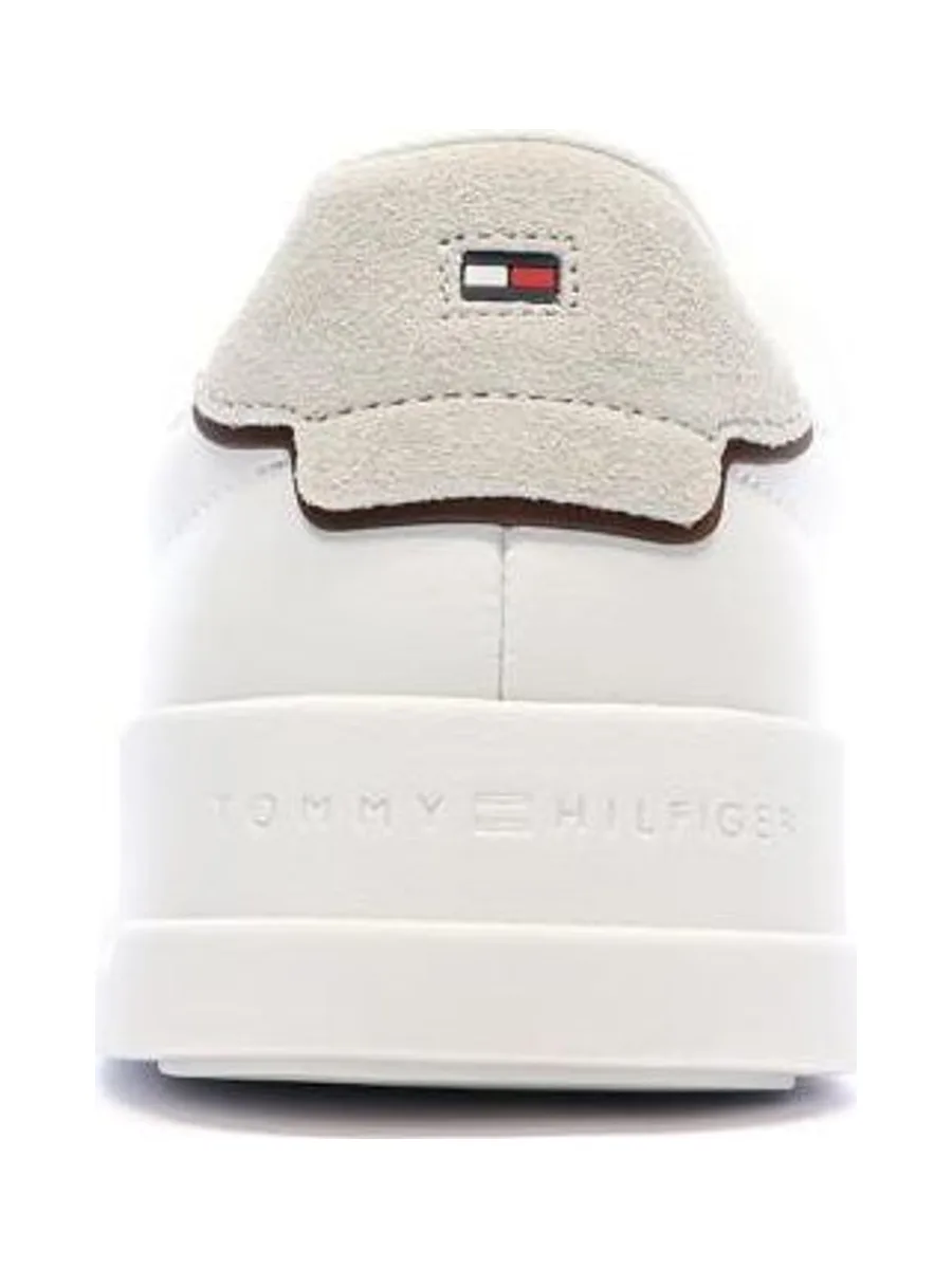 Baskets Blanches/Beiges Homme Tommy Hilfiger Court 4