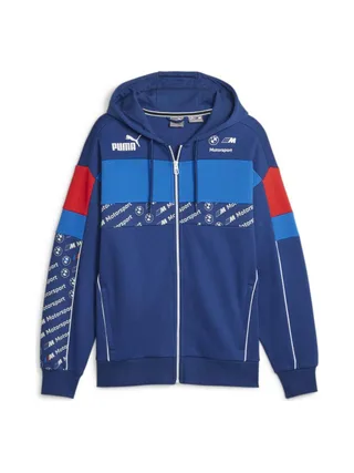 Sweat Zippe à Capuche Bleu Homme Puma Bmw 621866 1