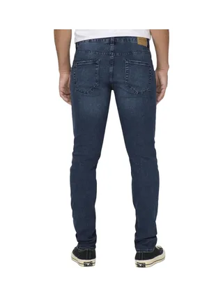 Jean Regular Bleu Foncé Délavé Homme Only & Sons Weft 2