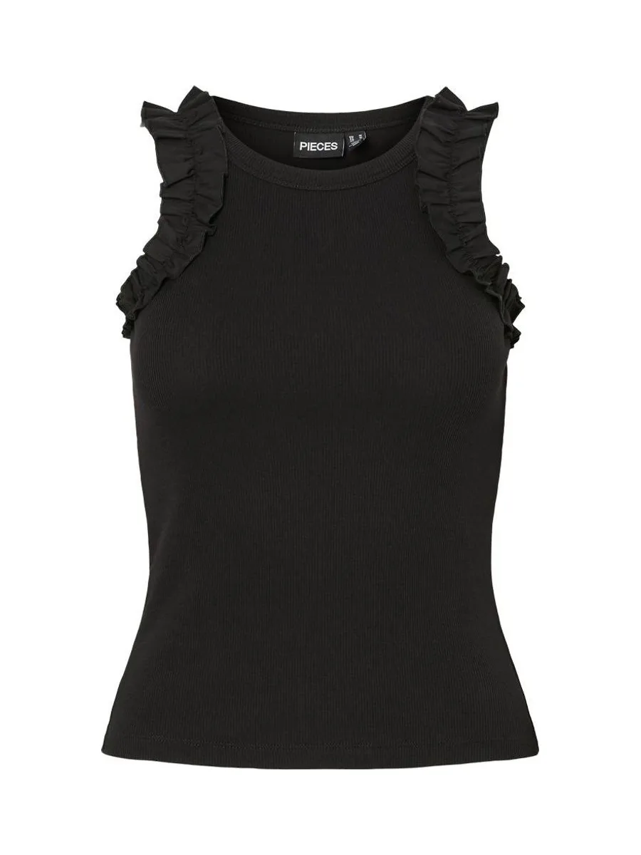 Débardeur Noir Femme Pieces Tubana 2