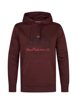 Sweat à Capuche Bordeaux Homme Petrol Industries Print 1