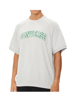 T-Shirt Gris/Vert Homme Converse Retro 1