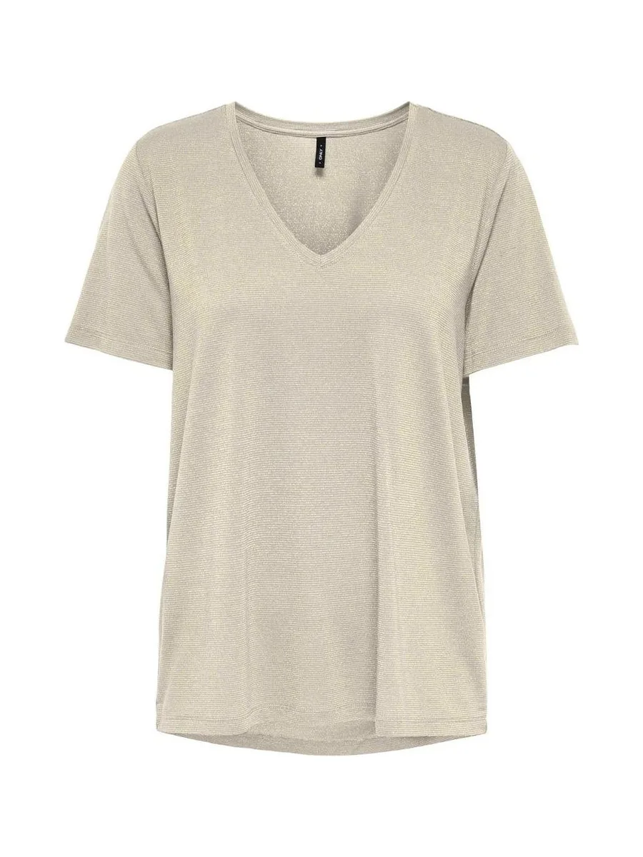 T-shirt Beige Femme Only Harly 2