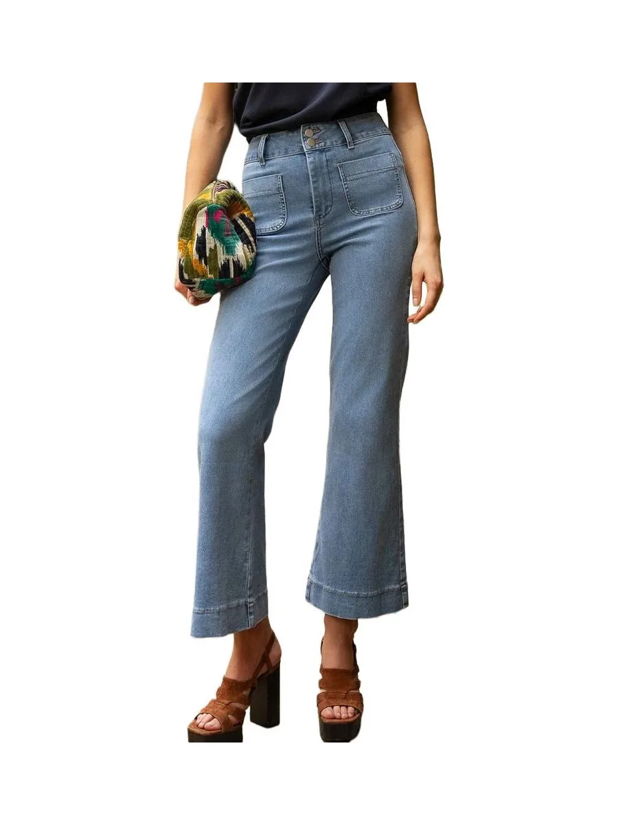 Jean flare Bleu Femme Oraije Elenette 2