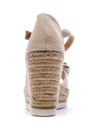 Sandales Compensées Beige Femme Beppi 3