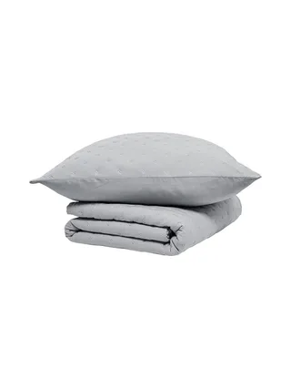 Couvre lit + 2 Taies d'oreiller Gris Today 260x240cm 2