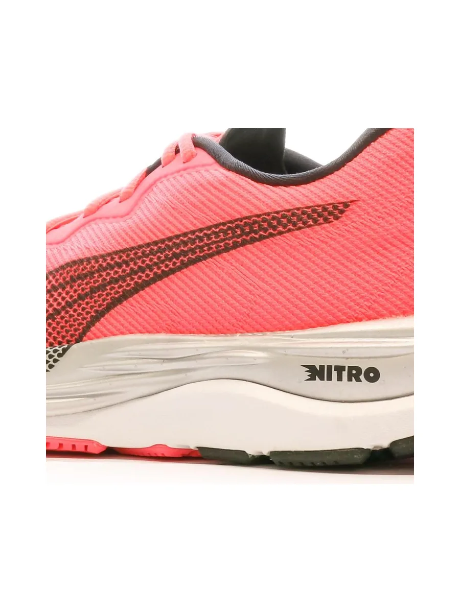 Chaussures de Running Rose Fluo Femme Puma Velocity Nitro 2 7