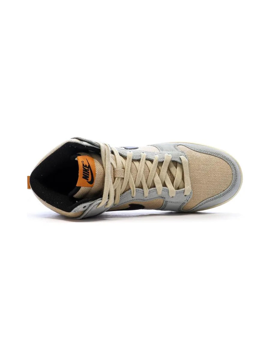 Dunk High Retro Beige/Bleu Homme Nike 5