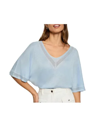 Pull Bleu Clair Femme Morgan MCHRIS 1