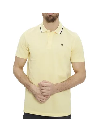 Polo Jaune Homme Jack & Jones Paulos Play 1