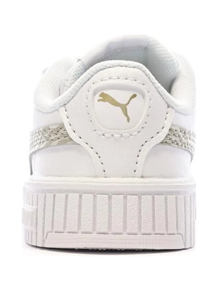 Baskets Blanches/Beiges Fille Puma Carina 2.0 4