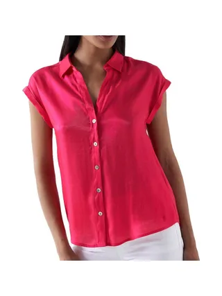 Blouse Rose Femme Salsa Basic Sleeveless 1