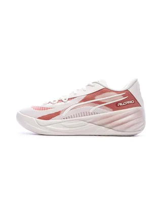Chaussures de Basketball Blanches/Roses Homme Puma All-pro Nitro 1