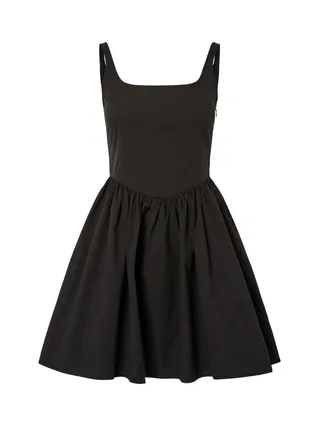 Robe Noire Femme Pieces Vana 1