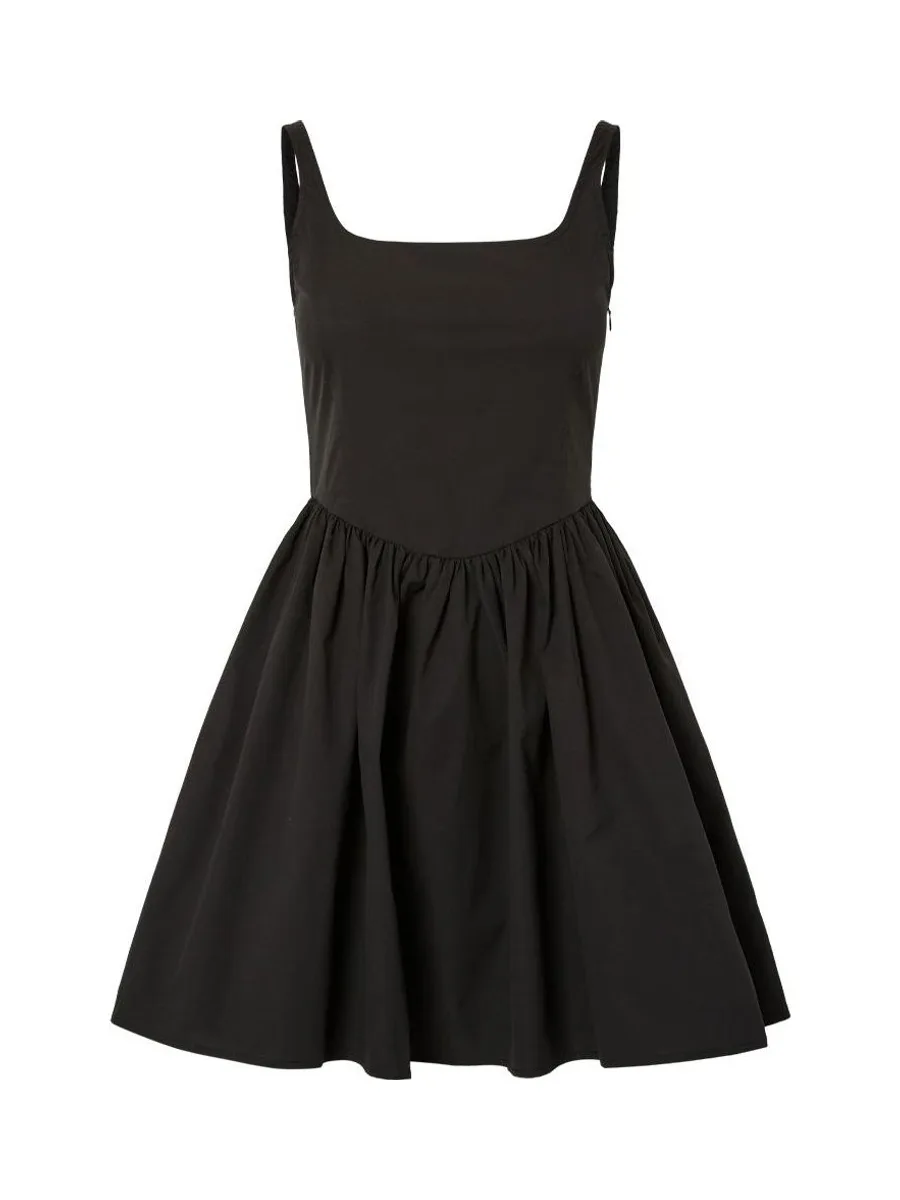 Robe Noire Femme Pieces Vana 2