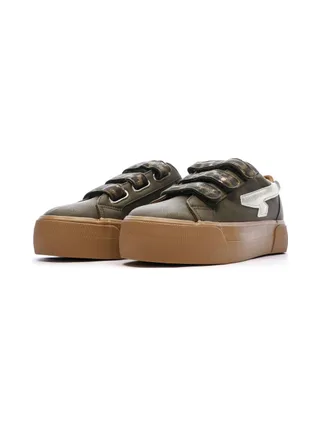 Baskets Kaki Plateforme Femme Kaporal Clovia 6