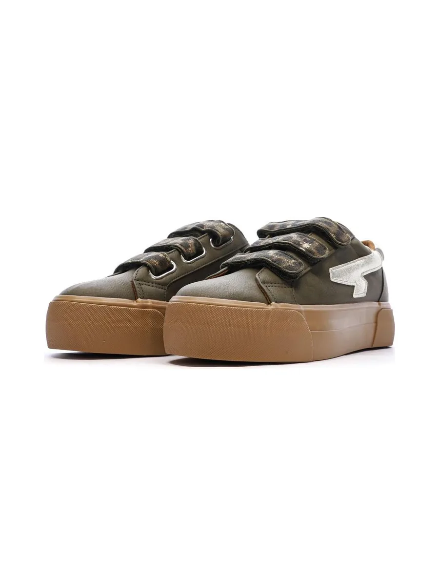 Baskets Kaki Plateforme Femme Kaporal Clovia 7