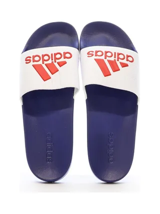Claquettes Blanc/Bleu Homme Adidas Adilette Shower HQ6885 3