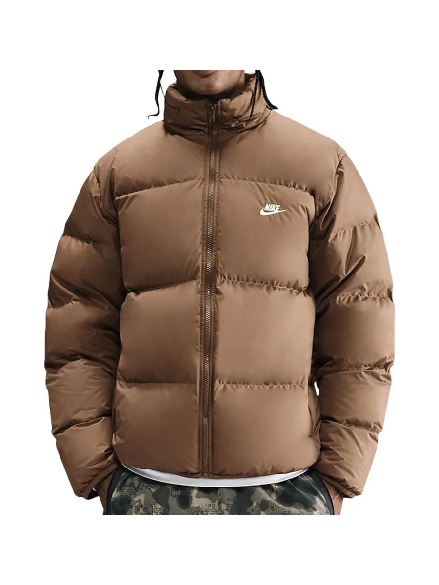 Doudoune Marron Homme Nike M Sf Club Puffer 1