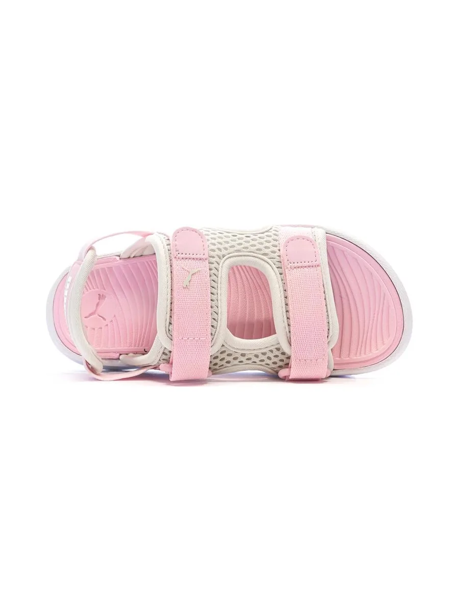 Sandales Beiges/Roses Fille Puma Evolve 5