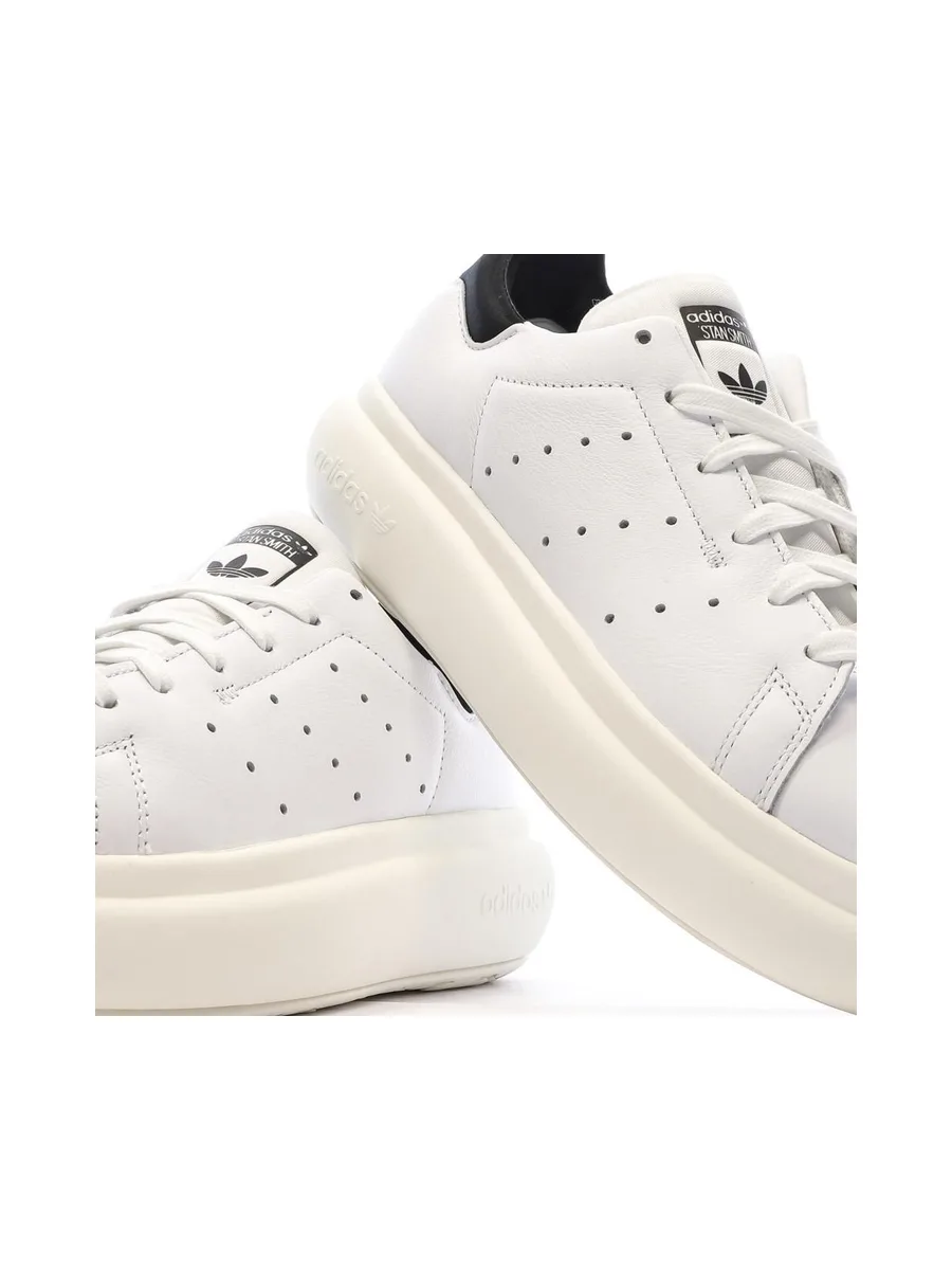 Baskets Blanches/Noires Femme Adidas Stan Smith Pf W 8