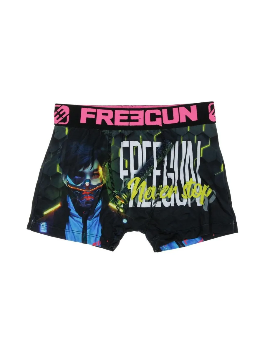 Boxer Noir/Rose Garçon Freegun Snowboard 3