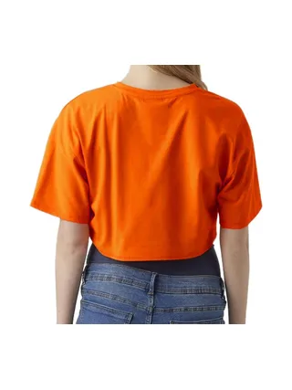 T-Shirt Orange Mamalicious Lkay Cropped 2
