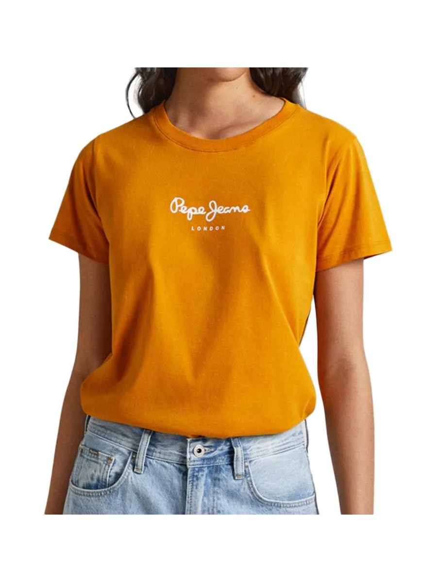 T-shirt Orange Femme Pepe jeans Wendys 1