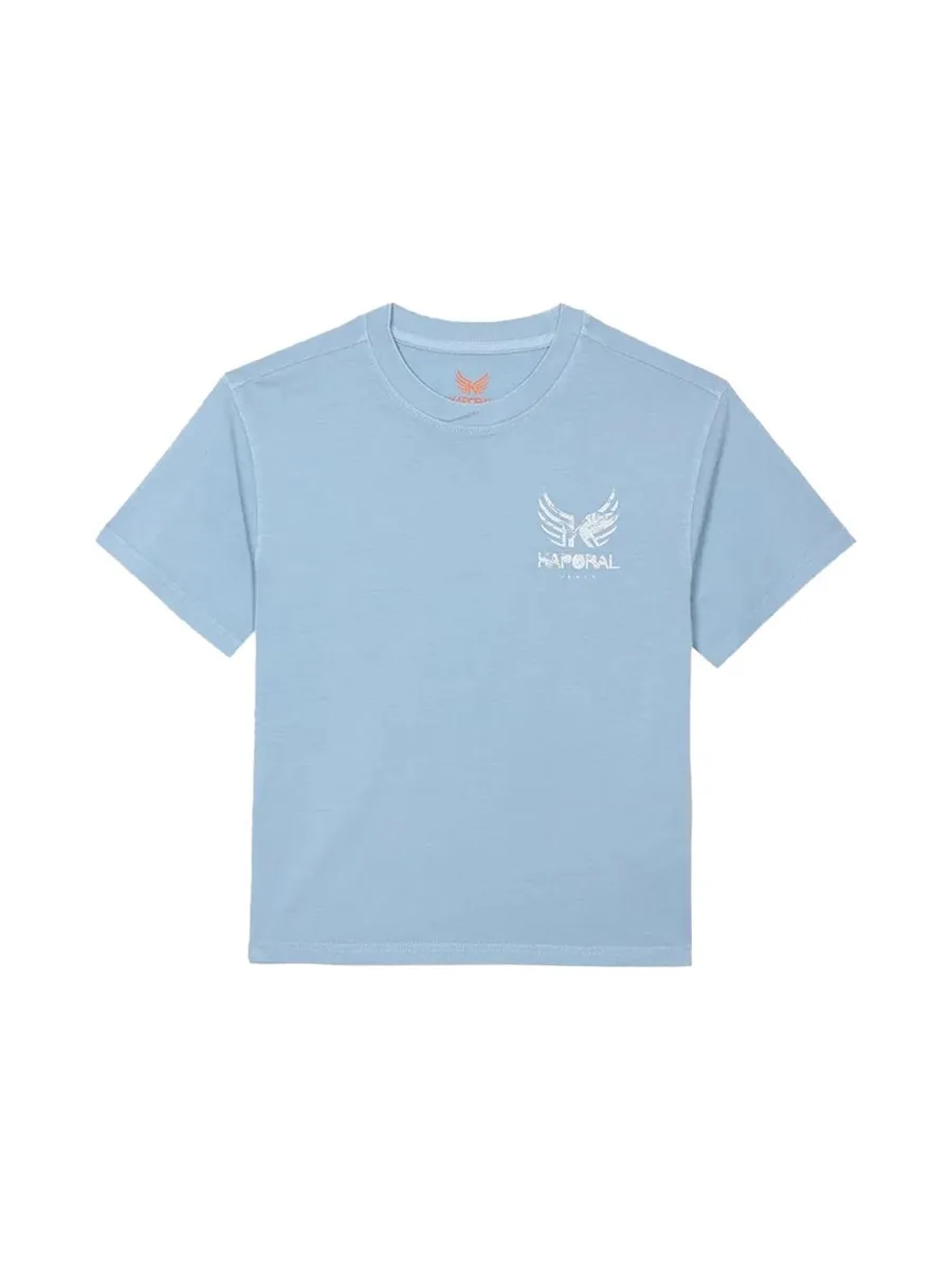 T-Shirt Blanc/Bleu Garçon Kaporal Obar 2