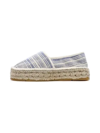 Espadrilles Blanches/Bleu Femme Pare Gabia Aduna 1