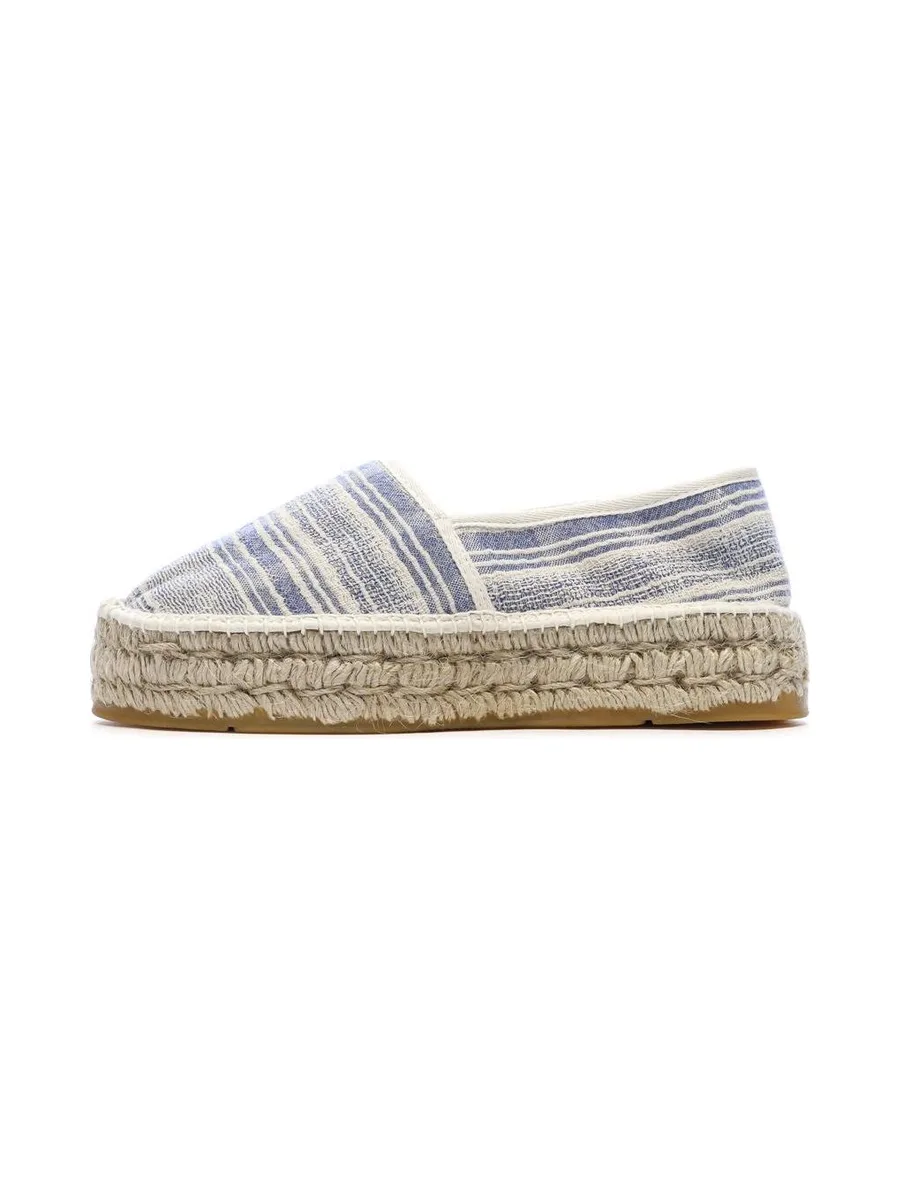 Espadrilles Blanches/Bleu Femme Pare Gabia Aduna 2
