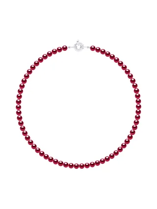 Collier Véritables Perles d'Eau Douce Rondes 6-7 mm — Argent 925 Millièmes — 42 cm 1