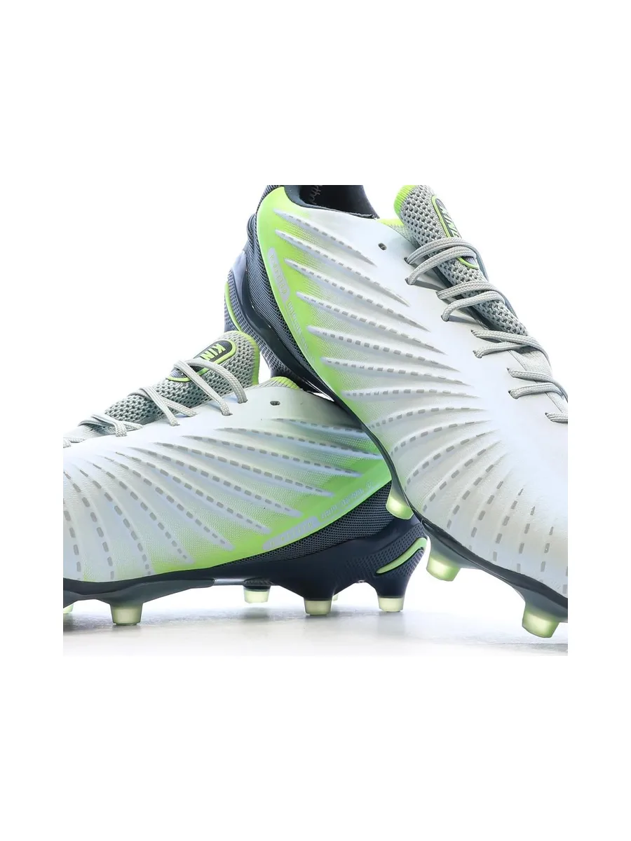 Chaussures de Foot Blanches/Noires/Vertes Homme Puma King Ultimate FG/AG 8