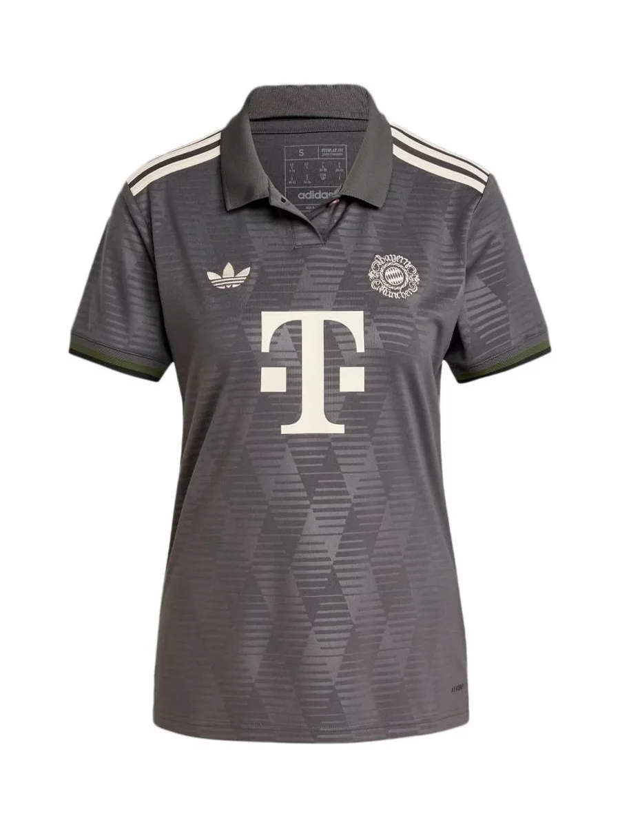 FC Bayern Maillot de Football Femme Gris Adidas 24/25 2