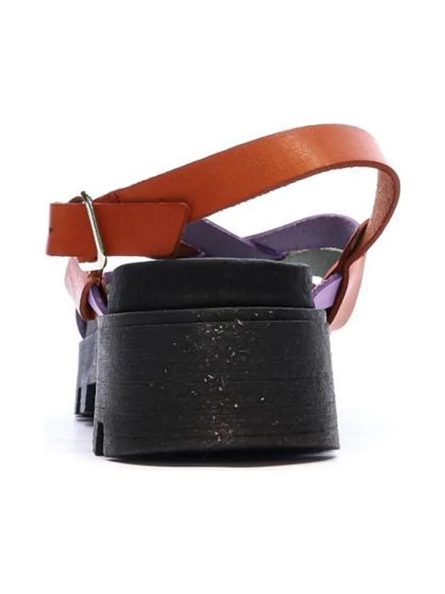 Sandales Vert/Mauve/Rouge Femme Pare Gabia Dafne 4