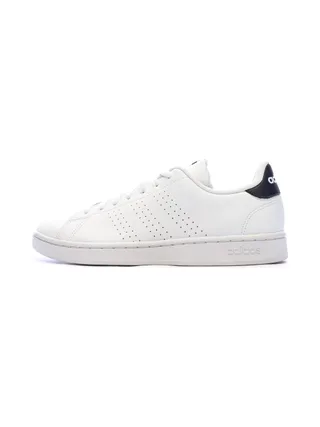 Baskets Blanches/Noires Homme Adidas Advantage 1