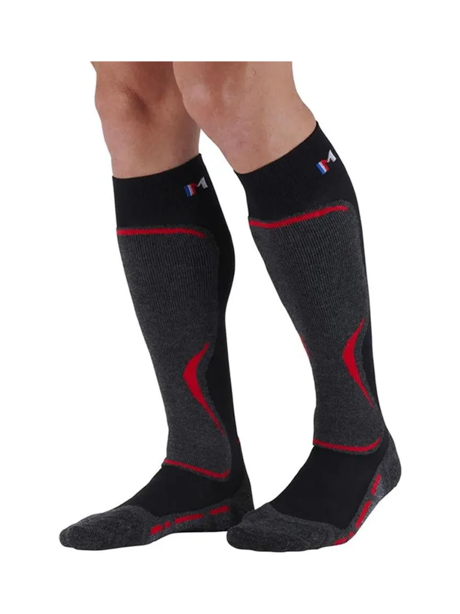 X1 Paire de Chaussettes Noir/Rouge Mixte Mi Ba Access 2