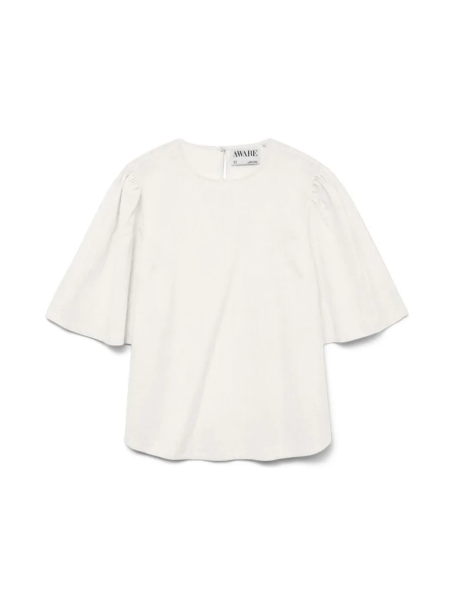 Blouse Blanche Femme Vero Moda Presley 2/4 2