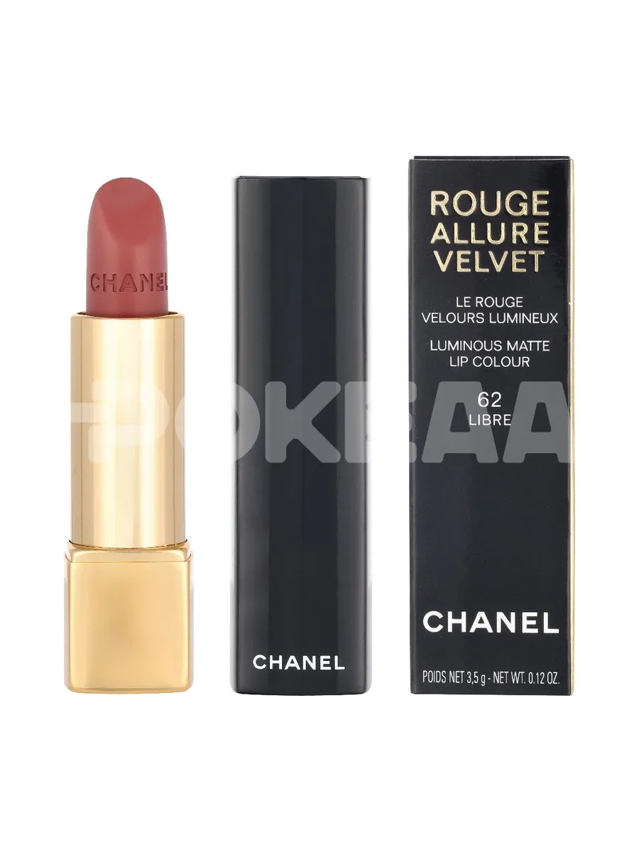 Chanel Rouge Allure Velvet Luminous Matte Lip Colour 3.5g - #62 Libre 1