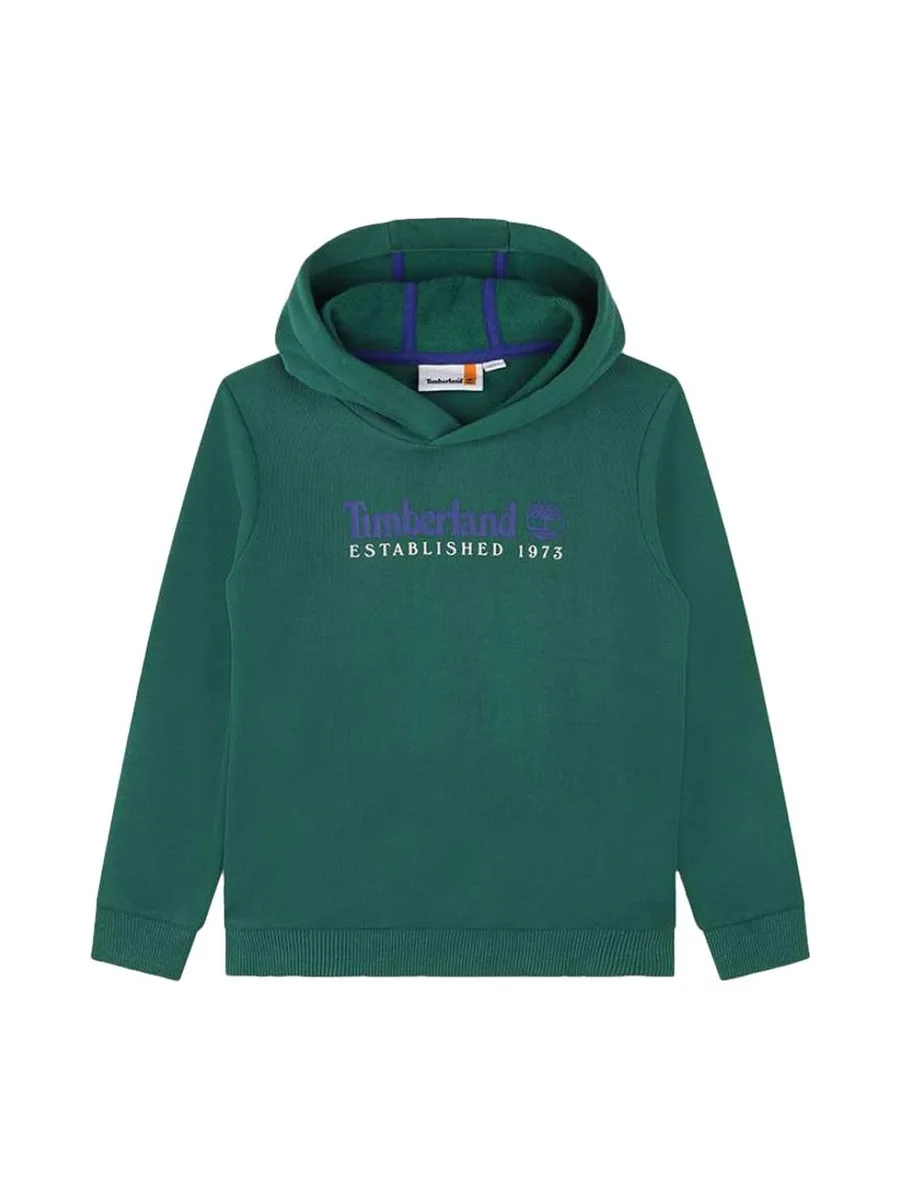 Sweat Vert/Bleu Garçon Timberland T25U56 2