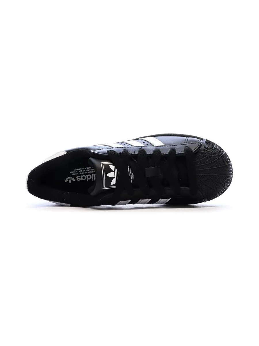 Baskets Noires Garçon/Fille Adidas Superstar 4