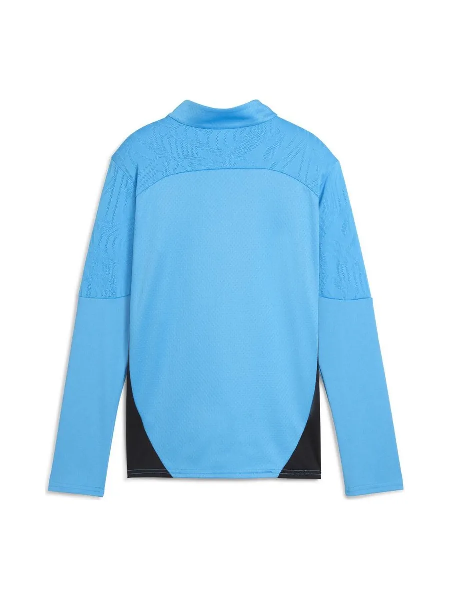 OM Sweat 1/4 Zip Training Bleu Junior Puma 2024/2025 3