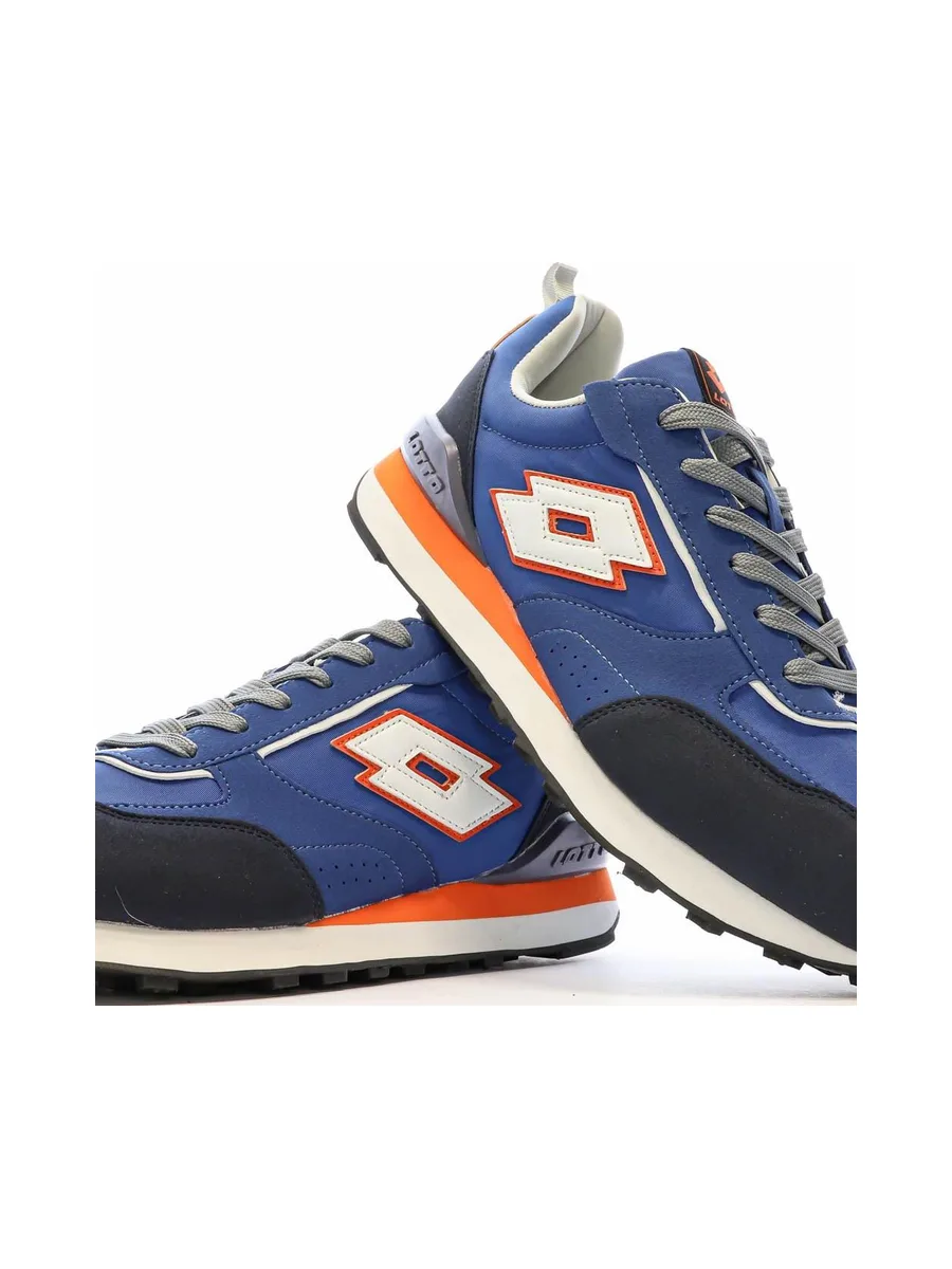 Baskets Bleu/Blanc/Orange Homme Lotto Twenty 5 7