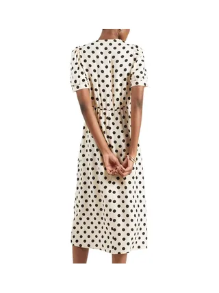 Robe Ecru à Pois Femme Morgan ROVITA 2