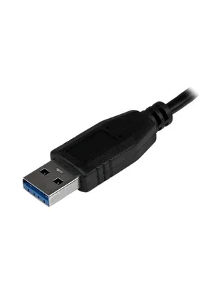 Portable 4 Port Mini USB 3.0 Hub - Black 4