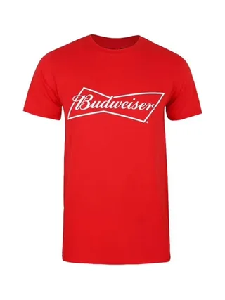 T-Shirt Rouge Homme Budweiser Bow 1