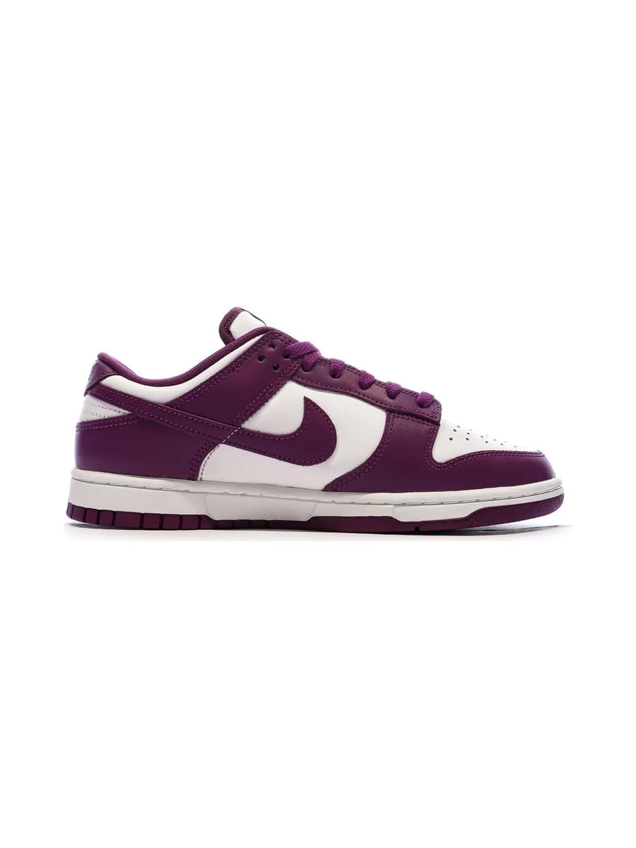 Dunk Low Baskets Blanches/Violettes Homme Nike 3