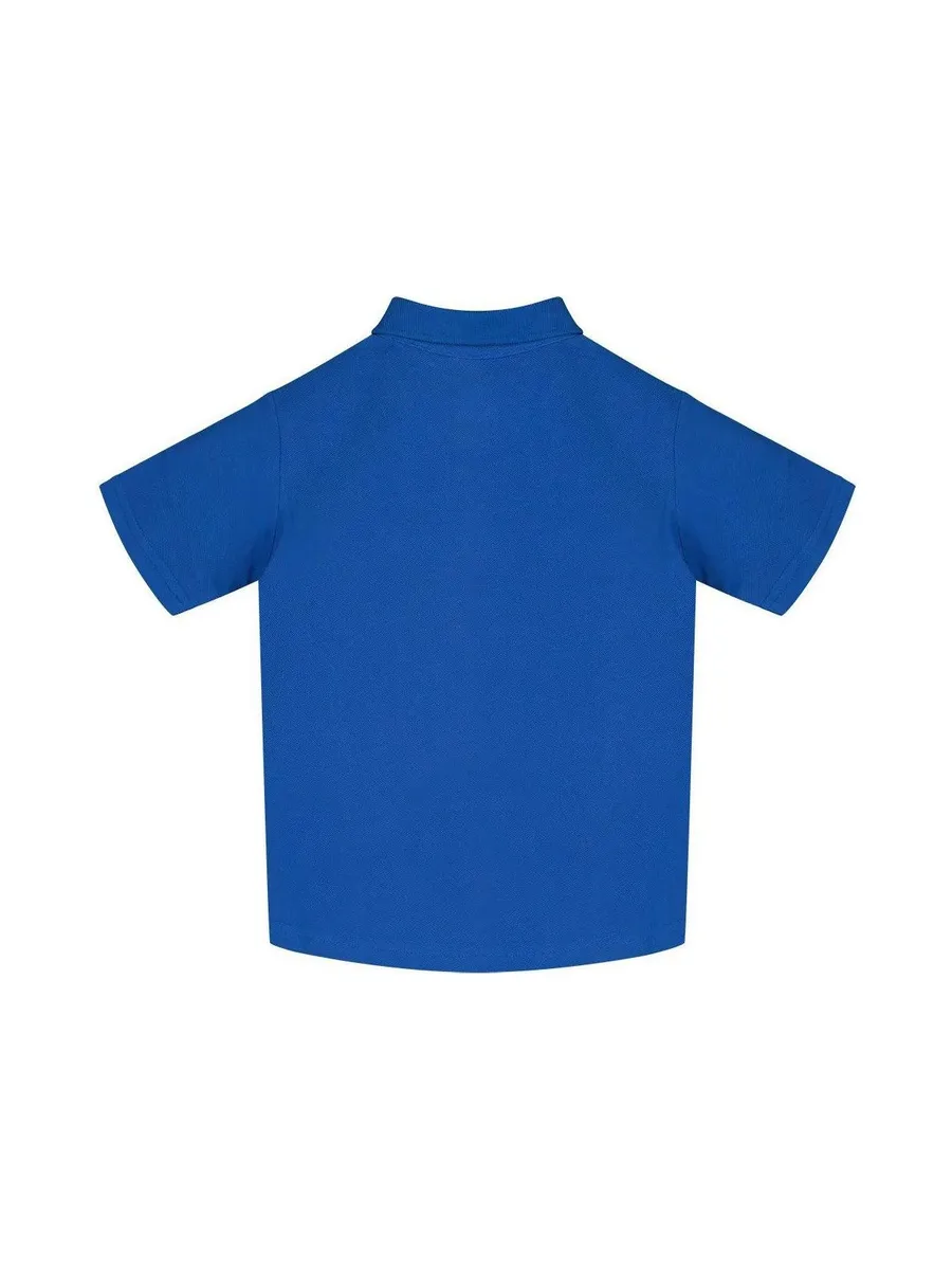 Polo Bleu électrique Garçon Timberland T604371 3