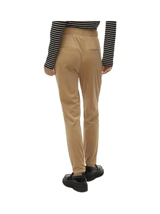 Pantalon fluide Velours Camel Femme Vero Moda Lea 2