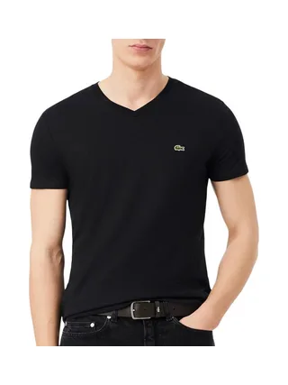 T-Shirt Noir Homme Lacoste TH5077 1